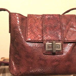 Vintage crocodile leather bag